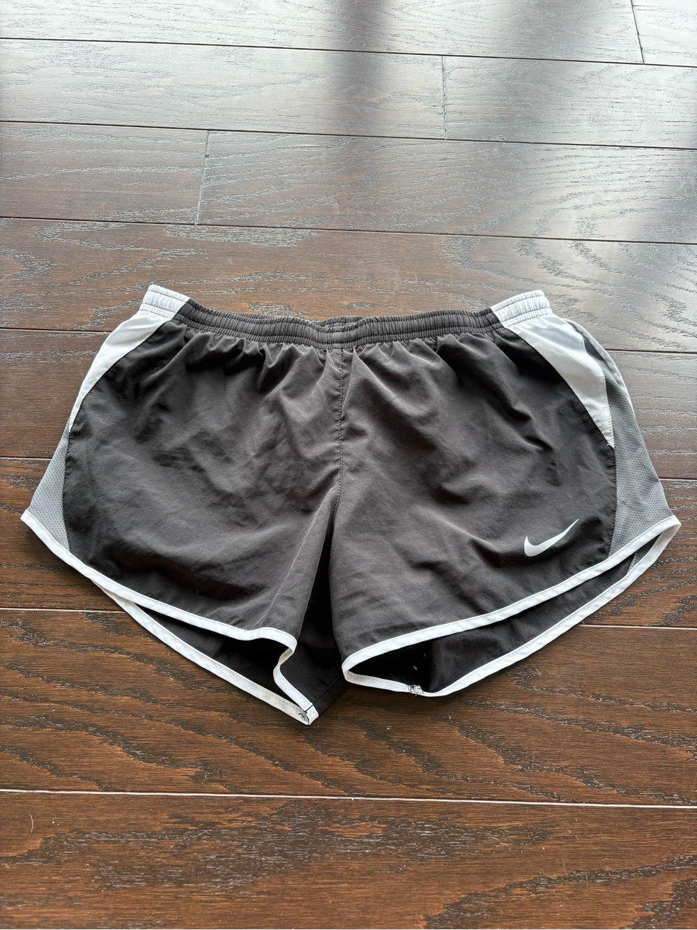 Nike Women’s Black Athletic Shorts with White Trim